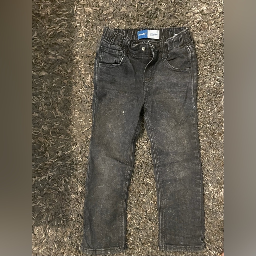 Boy’s Straight Leg Black Jeans
